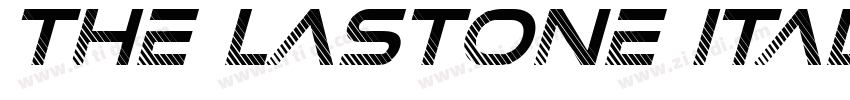 The Lastone Italic字体转换